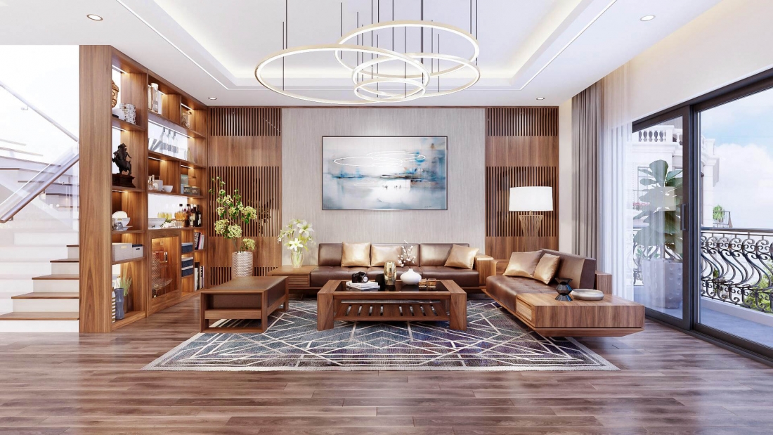 30+ Mẫu thiết kế nội thất phòng khách đẹp hiện đại nhất 2024